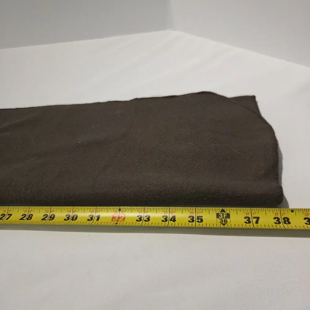 Korean Air Plush Grey Tiger Stuffed Animal With Brown Blanket